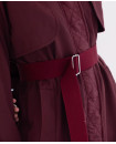 BURGUNDY TRENCHCOAT WITH BELTH