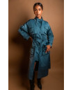 Cargo Trench Jacket China Blue