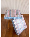 Poppy Stripes Fabric Floor Cushions