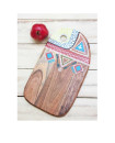 Masaai Hand Painted Solid Wood Platter