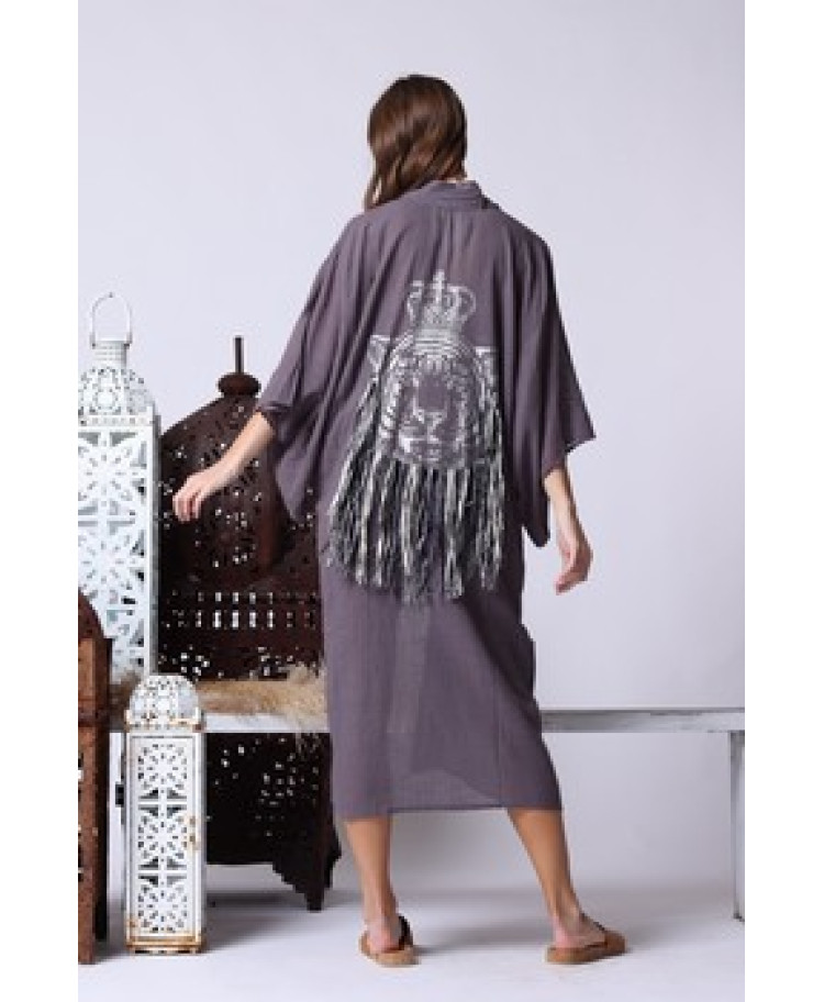 QUEEN OF THE JUNGLE DUSTER - GREY