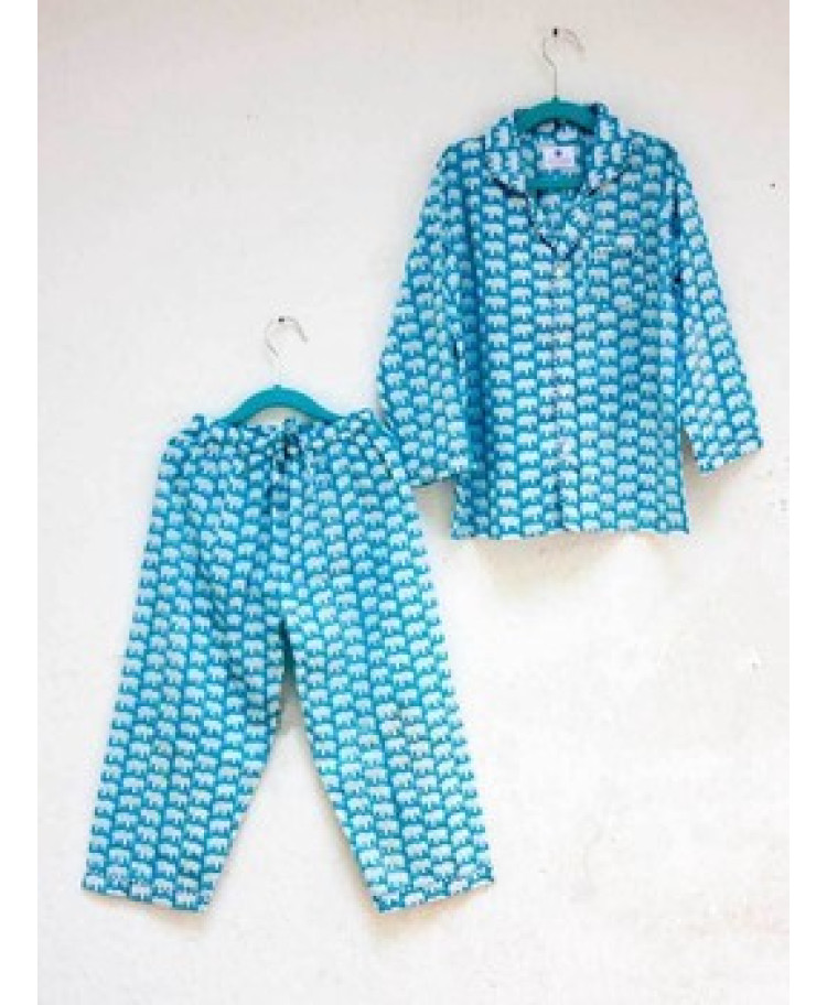 Haathi's March Organic Cotton Top & Pyjama Set