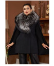 BLACK JACKET FOX FUR