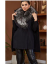 BLACK JACKET FOX FUR