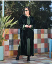 GREEN VELVET KAFTAN 2PC SET