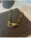 GOLD 18K GOLD FILLED LOBSTER CLASP CONNECTOR