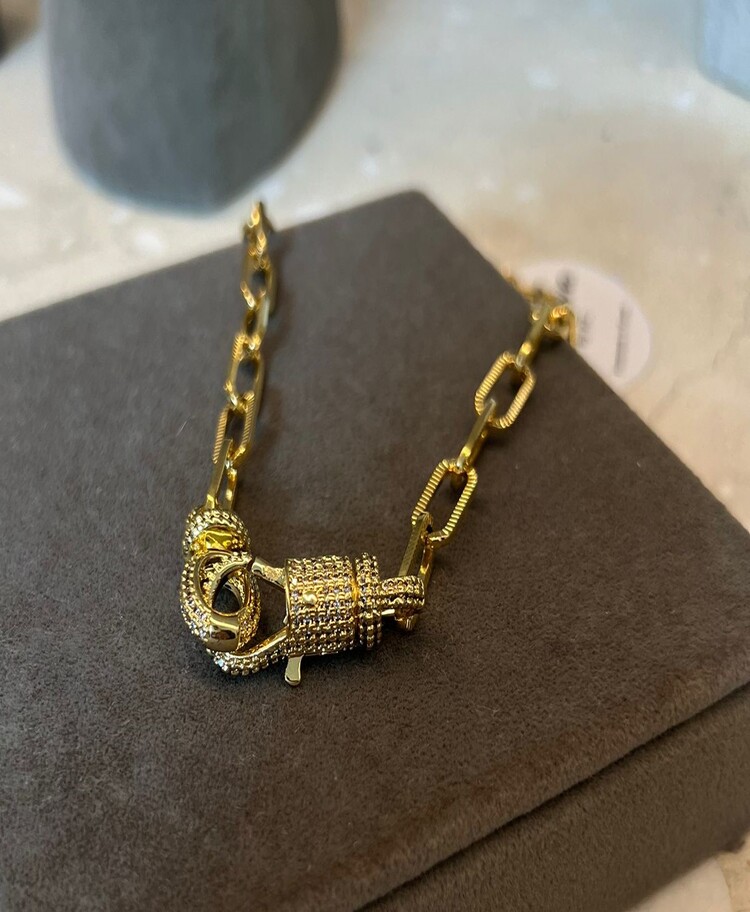 GOLD 18K GOLD FILLED LOBSTER CLASP CONNECTOR