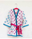 Flamingo Dance Premium Waffle Cotton Bath Robe