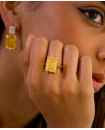 CITRINE RING 925 SILVER