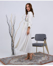 BUTTERFLY DRESS OFF-WHITE