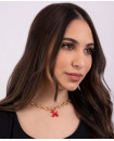 balloon dog-red (necklace and earrings set 3D