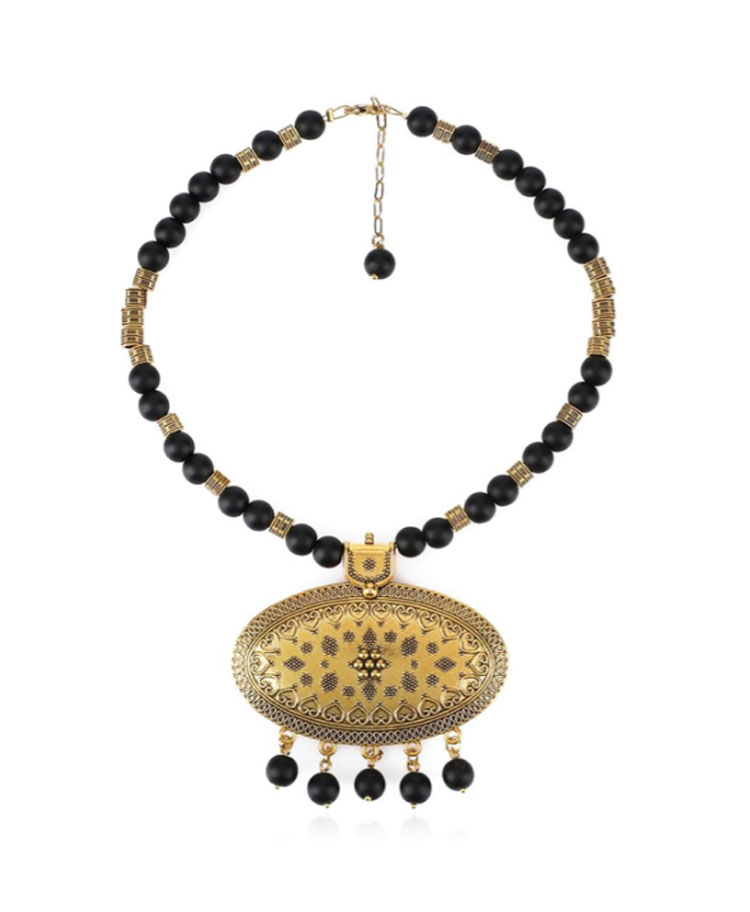 choker oud black and gold