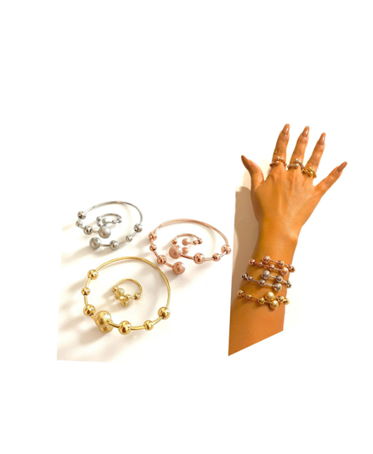 beauty ring and bracelet set of 6