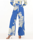 KOFW22005 - BLUE AND WHITE FLORAL PANT