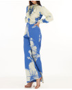 KOFW22005 - BLUE AND WHITE FLORAL PANT