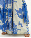 KOFW22013 - WHITE AND BLUE FLORAL PANTS