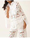 WHITE CUTWORK LACE COORD