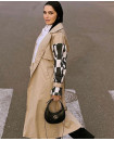 B SLEEVE COMBI BELTED TRENCH