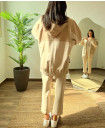 Beige-sweat-training-suit