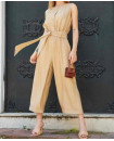 NAZLI CAMEL JUMPSUIT