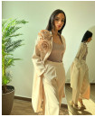 FLORAL NUDE SUIT  PANTS SET