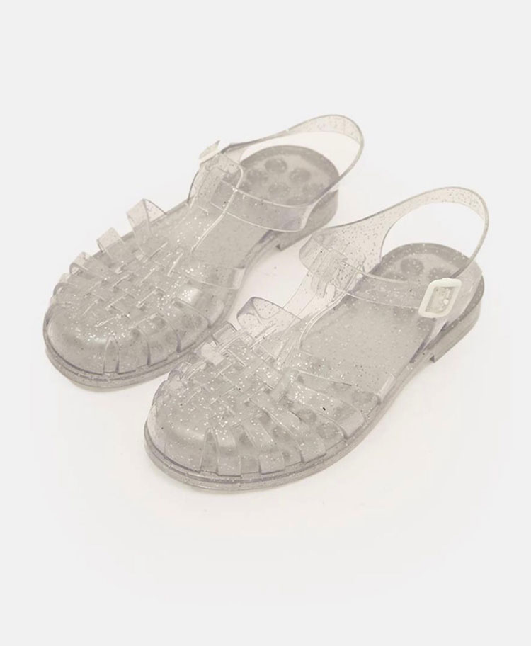 JELLY SHOES GLITTER CLEAR