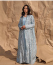 R BLUE BISHT ORGANZA F/S