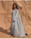 R BLUE BISHT ORGANZA F/S