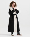 OVERSIZE BLACK HOODED BEAR COAT