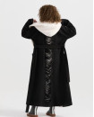 OVERSIZE BLACK HOODED BEAR COAT