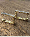 925 STERLING SILVER RECTANGULAR FULL ZIRCONIA EARRING