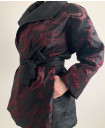 BLACK BURGANDY JACQUARD DINNER JACKET