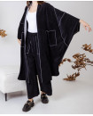 STRIPE VELVET CO - ORD  / BLACK