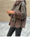 DARK BROWN LEATHER JACKET