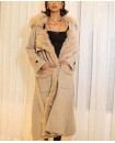 LIGHT BEIGE FOX FUR