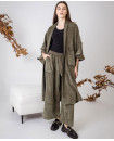 STRIPE VELVET CO - ORD / OLIVE