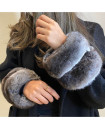 HAND CUFF WITH CHICHILLA FUR