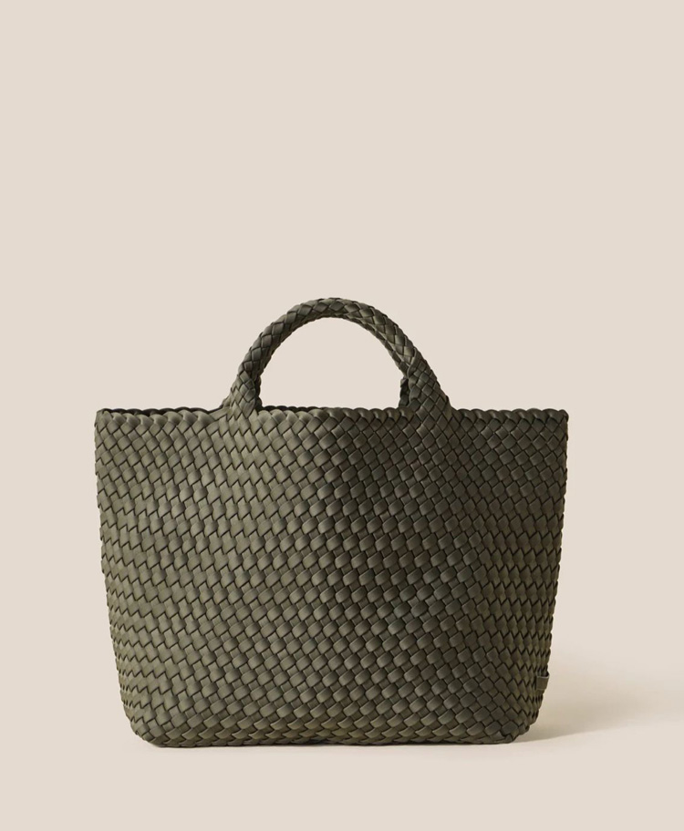 ST BARTHS MEDIUM TOTE - OLIVE