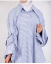 STRIPE COLORED SHIRT & CORSET FS